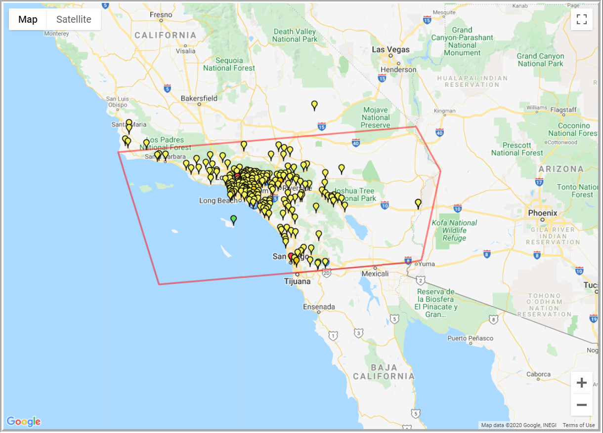 Sur de California con más de 117903 casos de Covid-19 y 4,169 muertes