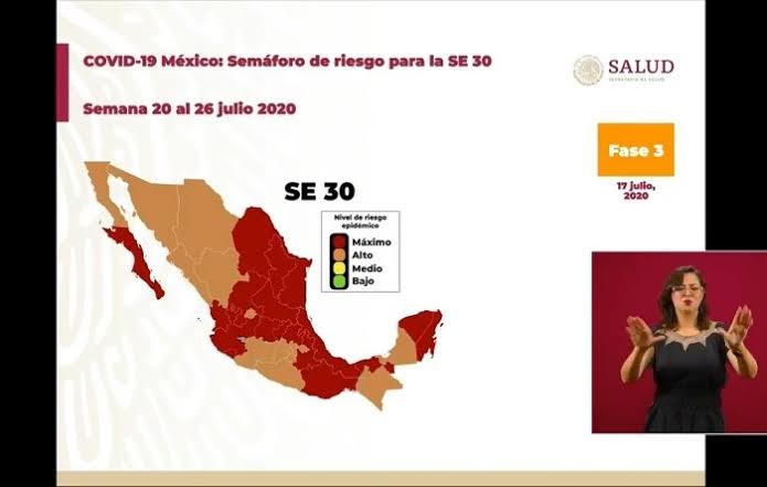 Jalisco regresa al semáforo rojo de riesgo de contagios de COVID-19